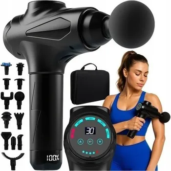 Masážní přístroj Masážní pistole na tělo Malatec 45 W černá