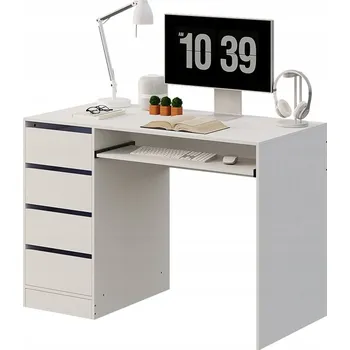 Psací stůl Obdélníkový psací stůl Muvu 110 x 55 x 77 cm bílý