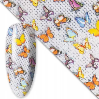 Přípravek na nehty Fólie na nehty pro hybridní a gelové nehty 100cm - Motýli Č. 11