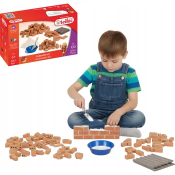 ostatní stavebnice Stavebnice Sada Brick Cihly Teifoc Sada příslušenství 100 ks