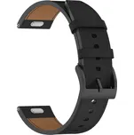 Techsuit - řemínek na hodinky 20 mm (W073) - Samsung Galaxy Watch4/5/Active 2, Huawei Watch GT 3 (42 mm)/GT 3 Pro (43 mm) - černý