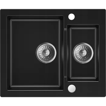 Granitový dřez Dřez jednopůlkomorový Moderno Annie granit černý