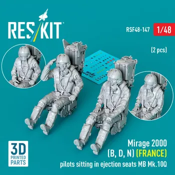 Plastikový model Reskit 1/48 Mirage 2000 B/D/N (FRANCE) pilots in ej. seat