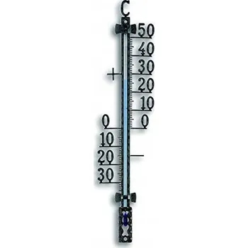 Domácí teploměr TFA DOSTMANN Venkovní analogový teploměr, kovový, černý