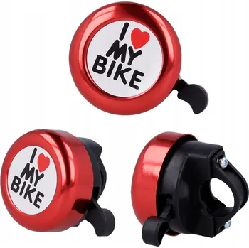 Zvonek na kolo Zvonek na kolo I love my bike červený