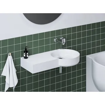 Ravak Umyvadlo ARC 83/43 L, bez otvoru pro baterii, bez přepadu