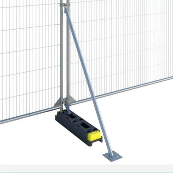 Příslušenství pro plot Mobilní vzpěra 1800 mm pro lepší stabilitu panelů | pozinkovaná | kruhový profil