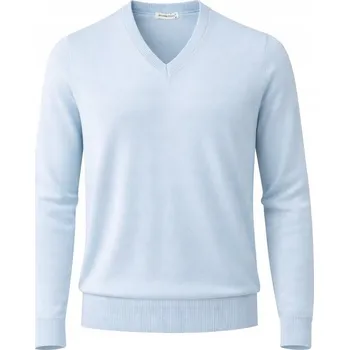 Podprsenka Pánský svetr do V s kašmírem a merino vlnou 2XL XXL kašmírový