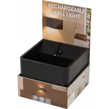 Nástěnné svítidlo MODERNÍ LED nástěnné svítidlo s možností nabíjení, LAMPA NA ZEĎ, TEPLÁ BÍLÁ