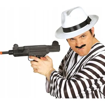 Karnevalový doplněk Samopal UZI, 38 cm, gangsterský styl Al Pacino