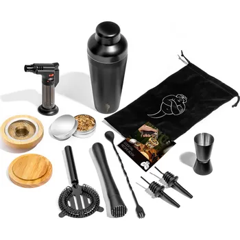 Shaker Barmanská sada s uzením whisky DELUXE 2v1