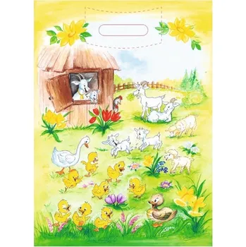 Dárková taška Maják Taška 45x33x4cm velikonoční kůzlátka igelitová