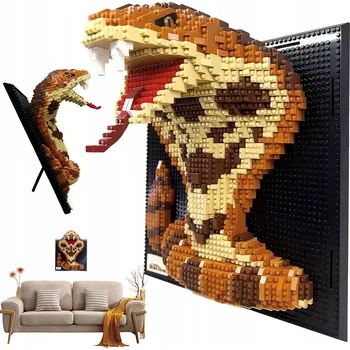 ostatní stavebnice Stavebnice Had 1533 dílků Vzdělávací Dárek k Narozeninám dekorativní