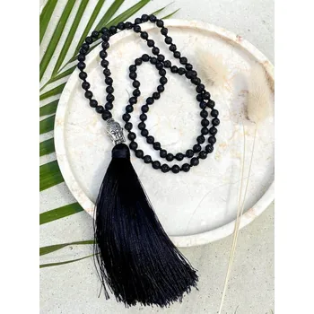 Náhrdelník Náhrdelník z vulkanické lávy s motivem Buddhy