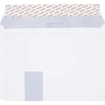 Obálka Obálky C4 Elco - s vnitřním tiskem a okénkem vlevo, samolepicí s krycí páskou, 250 ks