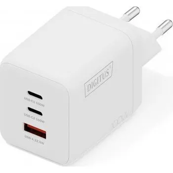 Adaptér k notebooku DIGITUS USB Nabíječka GaN 100W 2x USB-C, 1x USB-A