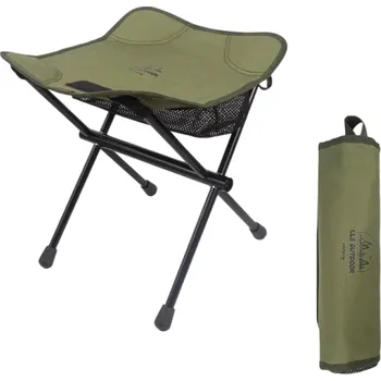 Zahradní nábytek Lehká skládací venkovní židle 33 x 32 x 32 cm Přenosná cestovní stolička Hliníková slitina Oxfordská tkanina Nosnost 100 kg Kempování zelená