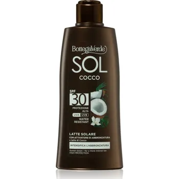 Přípravek na opalování Bottega Verde Sol Cocco voděodolné mléko na opalování SPF 30 200 ml