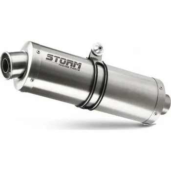 Auto-moto Koncovka výfuku STORM OVAL E.003.LX1 Nerez pro BENELLI TRK 502
