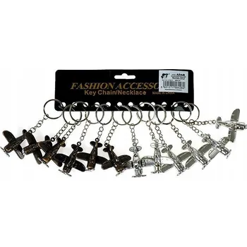 Kovový přívěsek na klíče na klíče ve tvaru letadla 12