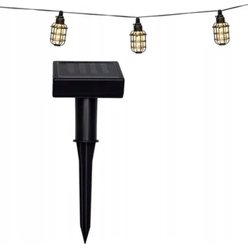 Venkovní osvětlení Světelný řetěz Grundig 5 cm solární černý