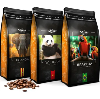 Káva Mletá Káva 500g BRAZÍLIE 100% ARABICA Čerstvě Pražená SkimaCoffee +