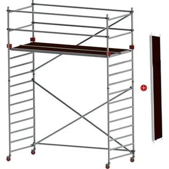 Lešení Profesionální lešení JUMBO - Pro Double Towers s montážní podlážkou: 250 x 135 cm | 3.2 / 5.2 m