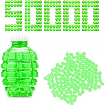 Dětská zbraň KULIČKY DO PISTOLE KARABINY GELOVÉ VODNÍ ORBIZ ORBEEZ 7-8mm 50000 ZELENÉ