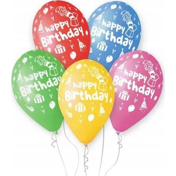 Balónek Balónky Gemar k narozeninám 30 cm 5 ks