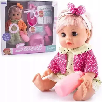 Panenka Panenka miminko s vlásky, mluvící, čůrající, příslušenství Lena