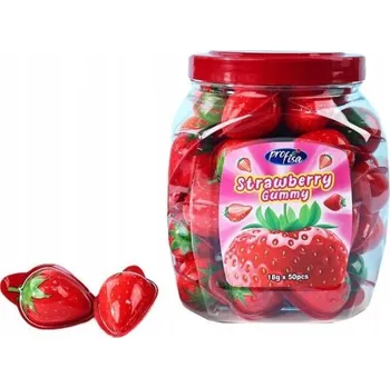 Bonbon Jahodové Želé Bonbóny Želé Bonbóny XXL Jahoda - 18g x 50 kusů