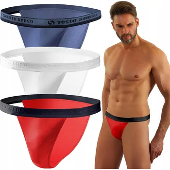 Slipy SLIPY MĘSKIE S ODHALENOU ELASTICKOU slipy KAPUSTOU Sesto Senso *L