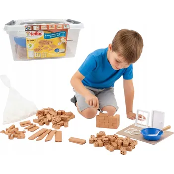 ostatní stavebnice Stavebnice Cihličky pro děti Teifoc Starter Set 100 dílků