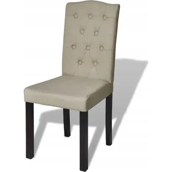 Jídelní židle Židle VidaXL látka béžová 6 ks