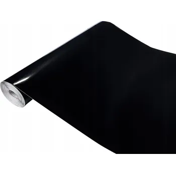 Tapeta Nábytková Fólie Fólie Samolepicí PVC Černá Lesklá Role 45x200cm