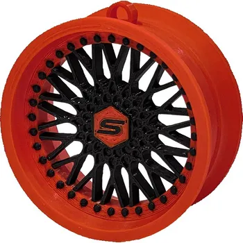 Přívěsek Přívěsek Slide Felga 10 Red-Black 70 mm Přívěsek Na Klíče Vánoční koule