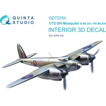 Plastikový model Quinta studio 1/72 DH Mosquito B Mk.XVI/PR.XVI 3D&col.Int.(AIRF)