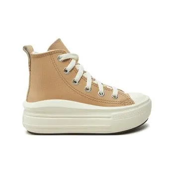Dámské tenisky Converse Tenisky Chuck Taylor All Star Move Platform Leather A09262C Béžová