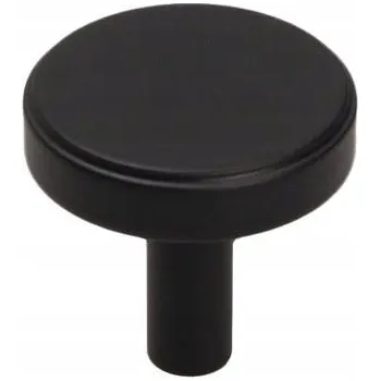Nábytkové kování Nábytková úchytka GU18-L36 ČERNÁ SUPER MAT průměr 30 mm