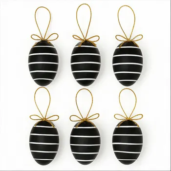 Velikonoční dekorace Dřevěná závěsná dekorace, ks velikonočních vajíčko na Velikonoce