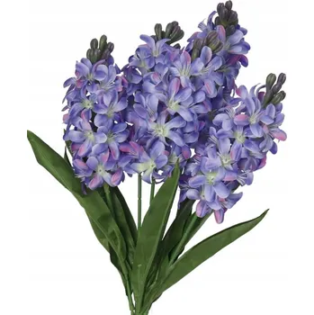 umělá květina Hyacinty v kytici, umělé květiny jako živé, 49 Cm
