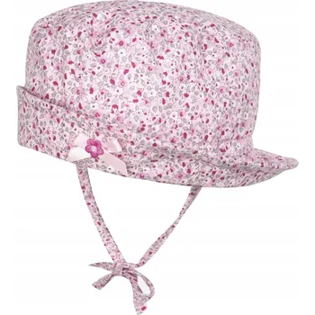 Klobouk Dívčí letní klobouk s vázáním, květinový vzor, Döll, vel. 39