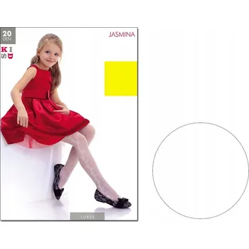 Dětské punčocháče Knittex bílé z polyamidu, velikost 122