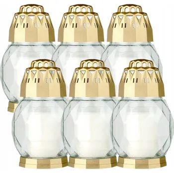 Svíčka BOLSIUS Lampion 2D DIAM Zlatý (6 ks)