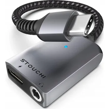 IP kamera ADAPTÉR / HUB USB-C NA PD USB-C + 3,5mm JACK - ROZDĚLOVAČ / KONVERTOR