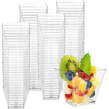 Dóza na potraviny Průhledná plastová nádoba Allbag 200 ml, balení 25 ks