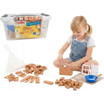 ostatní stavebnice Stavebnice Cihliček Stavebnice Stavební pro děti Teifoc Starter Set 100 dílků