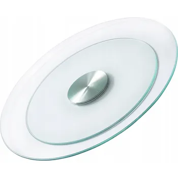 Jídelní stůl Kuchyňský stůl SucceBuy kulatý bezbarvý 51 x 51 x 0,6 cm