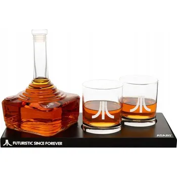 Sklenice Sada ATARI 3D Karafa 750 ml + 2 Sklenice 300 ml na Whisky / Bourbon