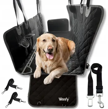 Obraz Ochranná podložka do auta XL Woofy černá, 145 cm x 204 cm